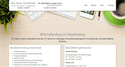 Desktop Screenshot of beck-oehlen.de